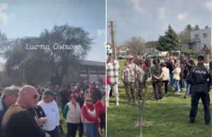 V obci Lúč na Ostrove sa konal protest proti zabíjaniu nakazených zvierat, zišli sa tu desiatky ľudí