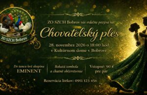 Chovateľský ples v Bobrove ponúkne hudbu, tombolu aj občerstvenie chovatelsky ples bobrov